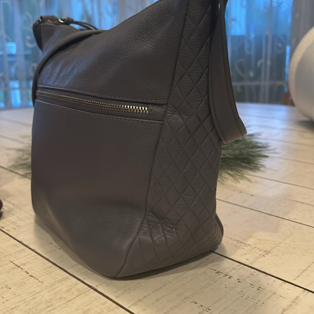 Vera Bradley soft “leather” shoulder bag.